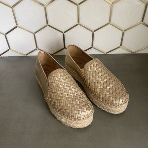 Sam Edelman Espadrilles gold- worn 1x